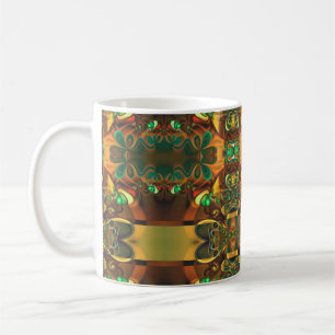 Caneca De Café Caleidoscópio Mosaico VI + suas ideias