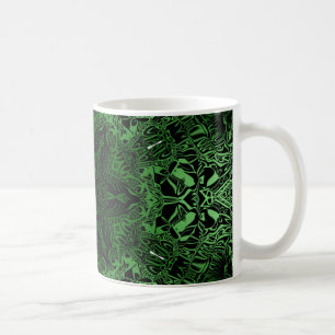Caneca De Café Caleidoscópio verde