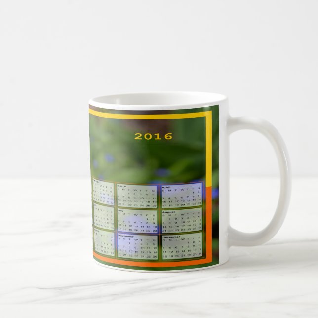 Caneca De Café Calendário 2016 Mug Três (Direita)