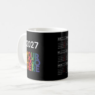 Caneca De Café Calendário 2026 Logotipo Presente de Escritório Co