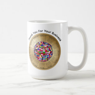 Caneca De Café Calendário 2026 - Obrigado Por Seu Negócio Café
