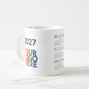 Caneca De Café Calendário 2026 Presente de Escritório de Negócios