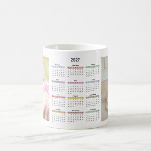 Caneca De Café calendário 2027 2 fotos simples presente anual