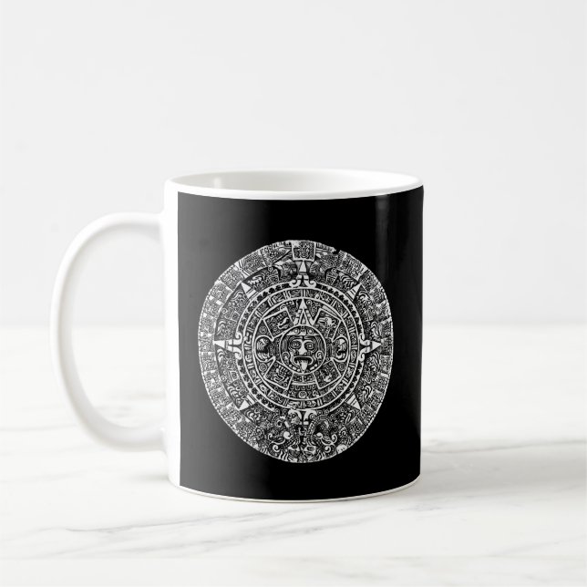 Caneca De Café Calendário Aztec Ou Maias (Esquerda)