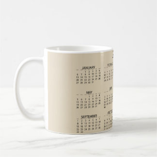 CANECA DE CAFÉ CALENDÁRIO DE 2019