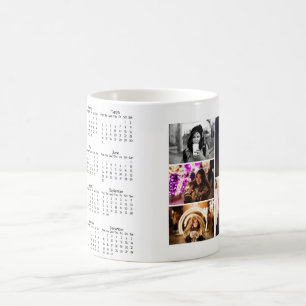 Caneca De Café Calendário de 2025 - Colagem de Fotos 5