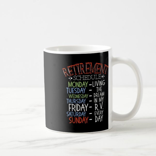 Caneca De Café Calendário de Aposentação da Vida de Campanha Vent (Direita)