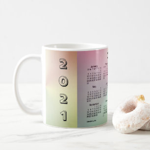 Caneca De Café Calendário do Café San Telmo Shimmer 2021 por Ja