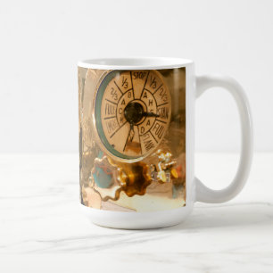 Caneca De Café Calibres e instrumentos navegacionais no submarino