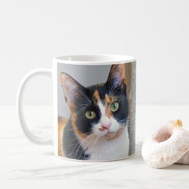 Caneca De Café Calico Cat (Com Donut)