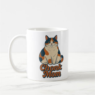 Caneca De Café Calico Cat Chonk Mãe