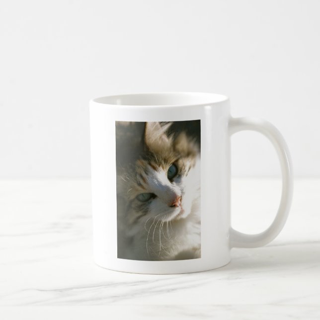 Caneca De Café Calico Tiger Cat (Direita)