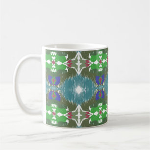 Caneca De Café Calidoscópio da Maré Esmeralda