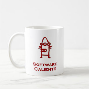Caneca De Café Caliente do software de três olhos