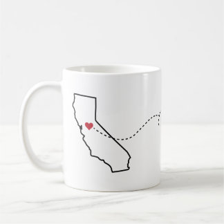 Caneca De Café Califórnia a Arkansas - Heart2Heart Coffee Mug