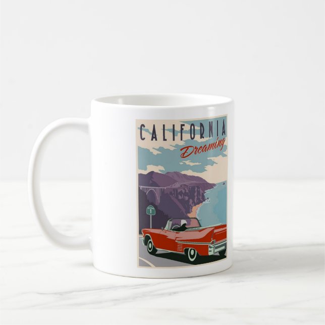 Caneca De Café California Dreaming Coffee Mug - Tamanho 11oz (Esquerda)