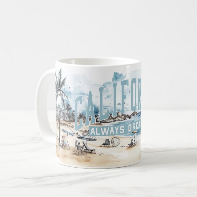 Caneca De Café California Mug (Frente Esquerda)