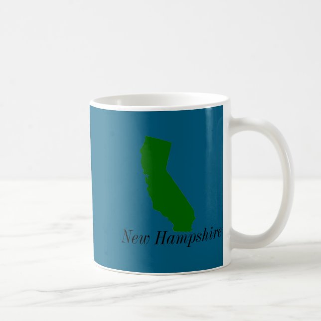 Caneca De Café Califórnia Nova Hampshire  (Direita)