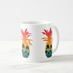 CANECA DE CAFÉ CALIFÓRNIA PINEAPPLE SUNSET PALM TREMORES