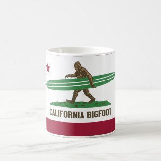 Caneca De Café Califórnia que surfa Bigfoot Longboard