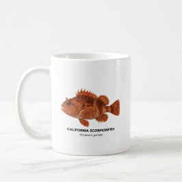 Caneca De Café California Scorpionfish - Animais Marinhos da Cali