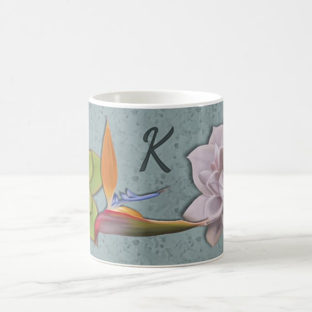 Caneca De Café California Tropical Garden Drawn (Centro)