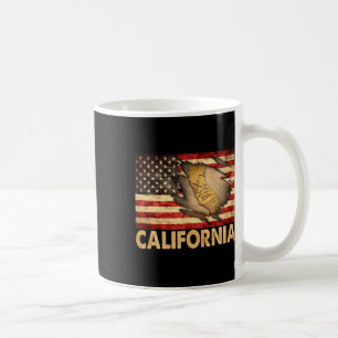 Caneca De Café Califórnia Usa Bandeira Americana Patriótica 4º De