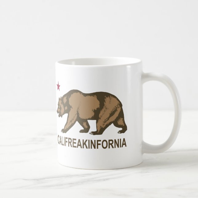 Caneca De Café Califreakinfornia (Direita)