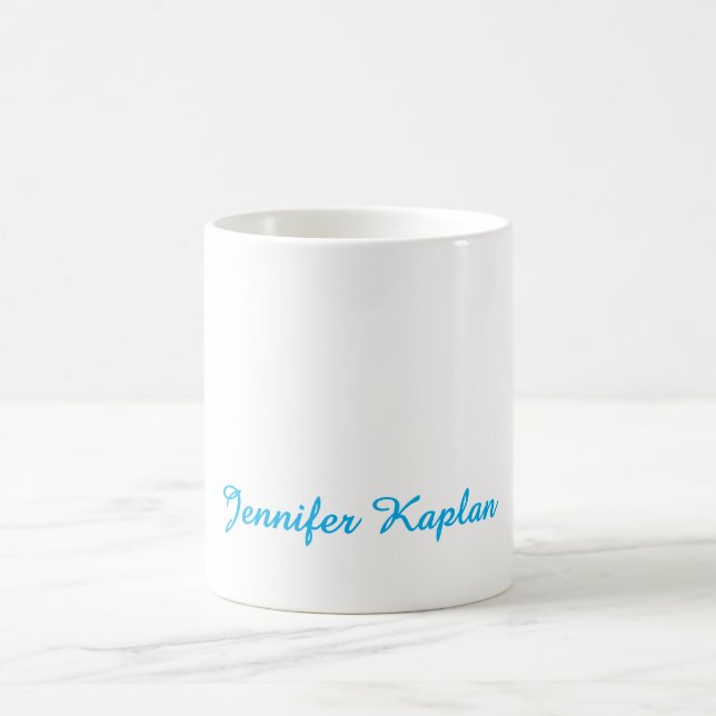 Caneca De Café Caligrafia Clássica Minimalista Profissional (Centro)