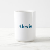 Caligrafia de Nome Script Simples Branco Azul