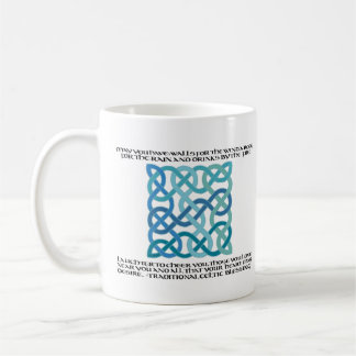 Caneca De Café Caligrafia escocesa com nó celta
