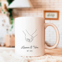 Caligrafia Romântica Nomes de Casal Mão