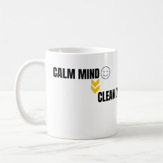Caneca De Café Calm Mind Smart Trading Minimal Chart Art