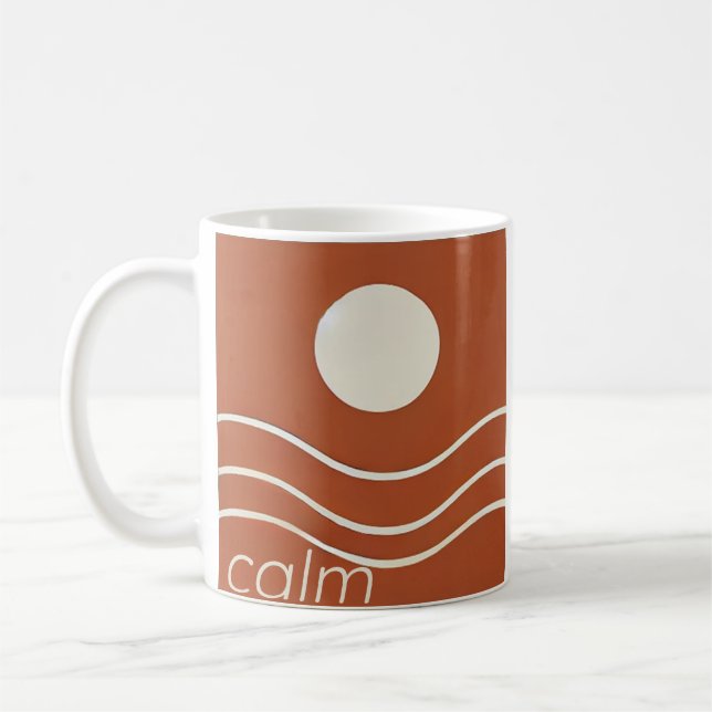 Caneca De Café Calm Mug - Coleção de Retretação de Zen Soft (Esquerda)