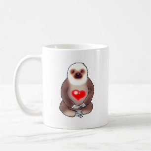 Caneca De Café Calma com Coração Brilhante