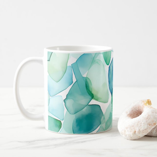 Caneca De Café Calma Costeira (Com Donut)