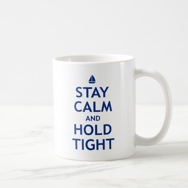 Caneca De Café Calma e posse da estada firmemente (Direita)