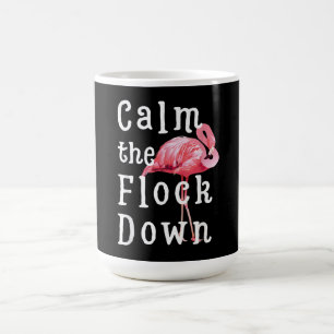 Caneca De Café Calma, Flamingo Girl Funny Flamingo