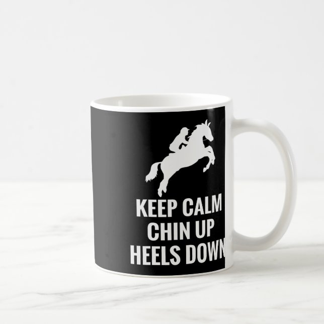 Caneca De Café Calma, Pinto Para Cima, Cortes Para Cima. (Direita)