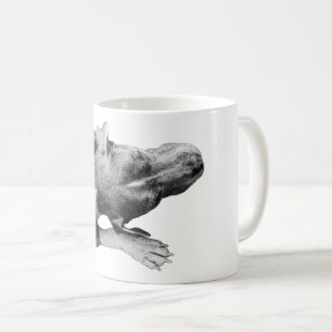 Caneca De Café Calma Superior-Baixo — Retrato Cabeça e Pata