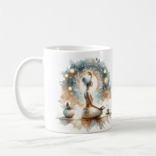 Caneca De Café Calma Yoga posou café chá caneca soprada creme