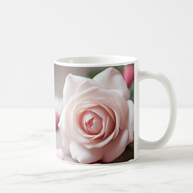 Caneca De Café Calmagem Rosa Rosa Rosa Rosa (Direita)