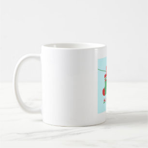 Caneca De Café Calor Quente Deseja Meias de Natal