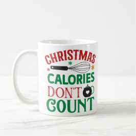 Caneca De Café Calorias de Natal não contam; Natal;