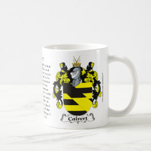 Caneca De Café Calvert, a origem, o significado e a crista