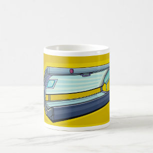 Caneca De Café Cama de Bronzeamento Retro Spa