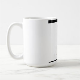 Caneca De Café Cama de cerâmica de Gato Branco Elegante