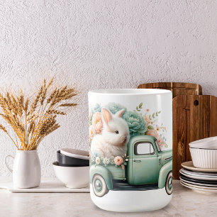 Caneca De Café Cama de cerâmica "Springtime Bunnies"