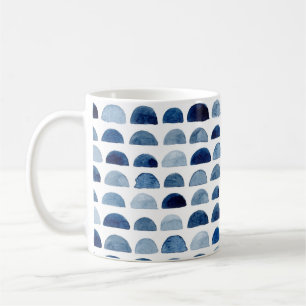 Caneca De Café Cama de chá de café design clássico de cor aquátic