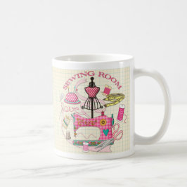 Caneca De Café Cama de costurar
